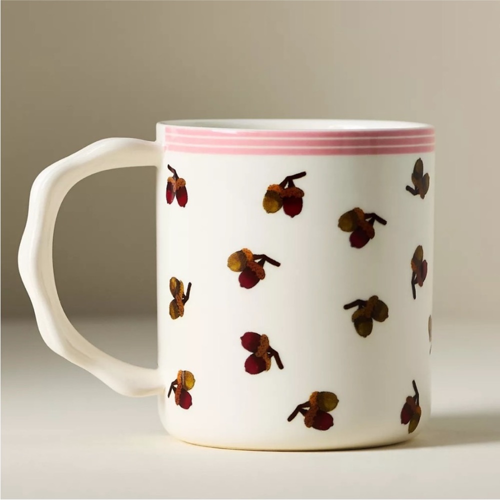 Anthropologie NWT Georgie Stoneware Mug in Ivory